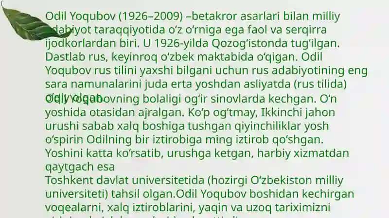 "YAXSHILIK" HIKOYASI 3