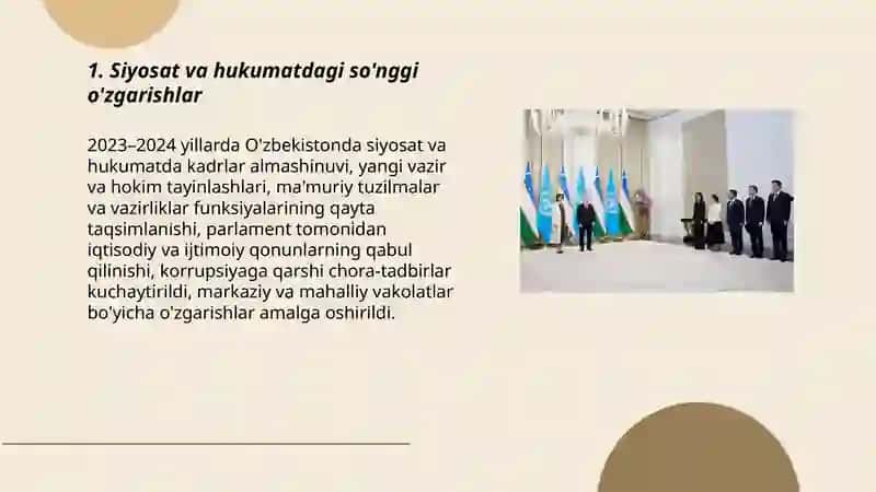 O'zbekistondagi so'nggi yangiliklar 3