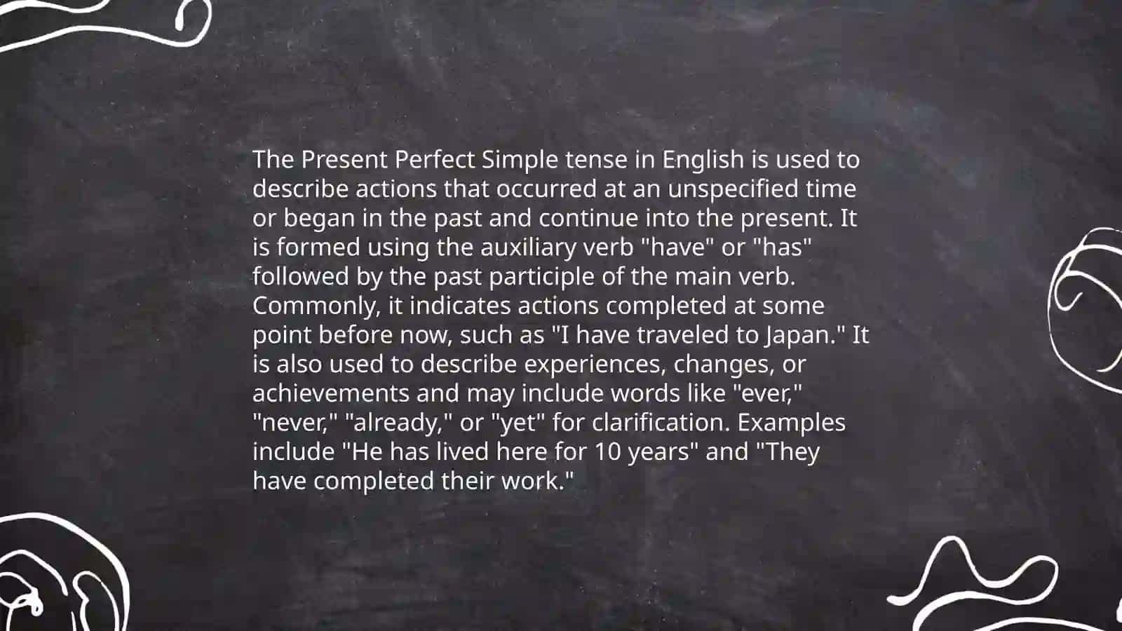 Present perfect simple 3