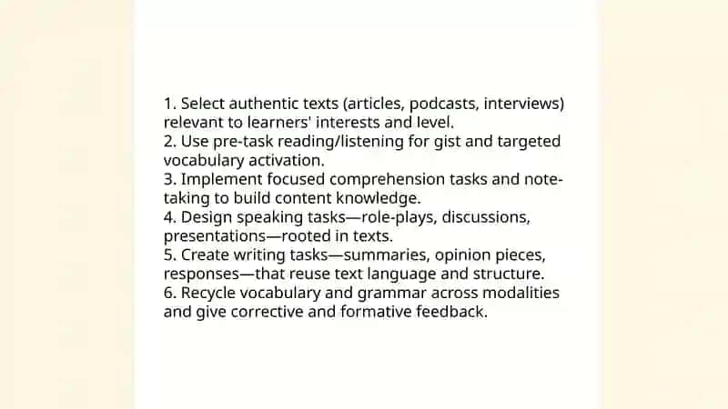 Teacher's Responsibilities during Teaching the Lesson 3