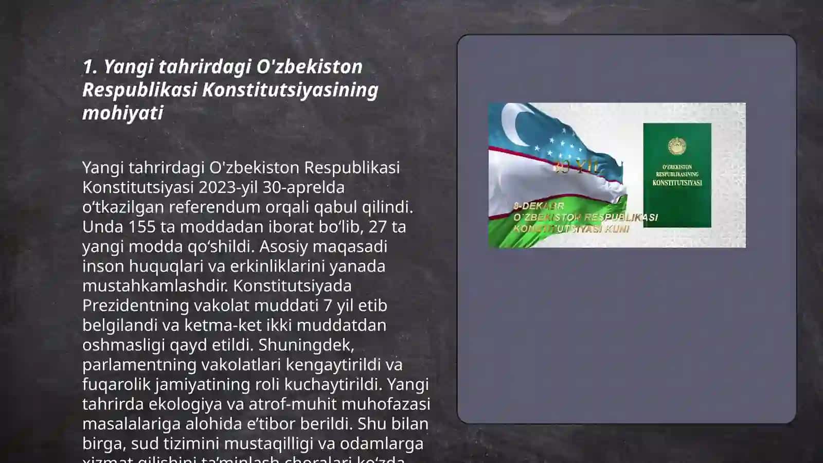 O'zbekiston Respublikasi konstitutsiyasi 3