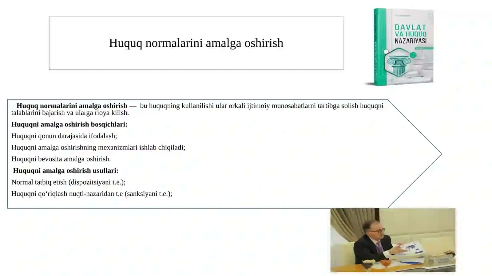 Huquqniamalgaoshirish 3