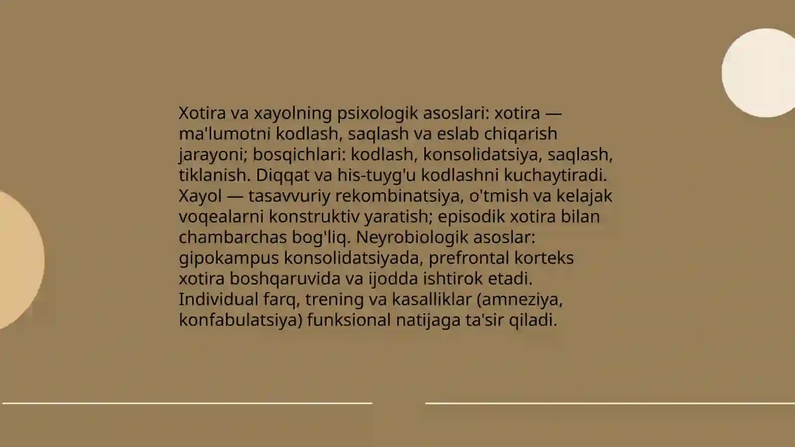 Xotira va Xayol 3