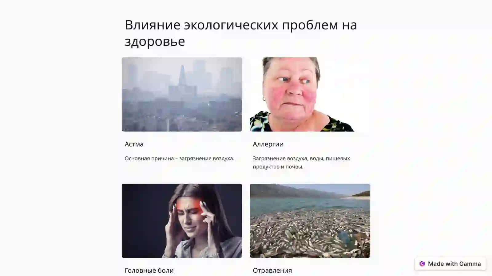 Экологические проблемы причина заболеваний 3