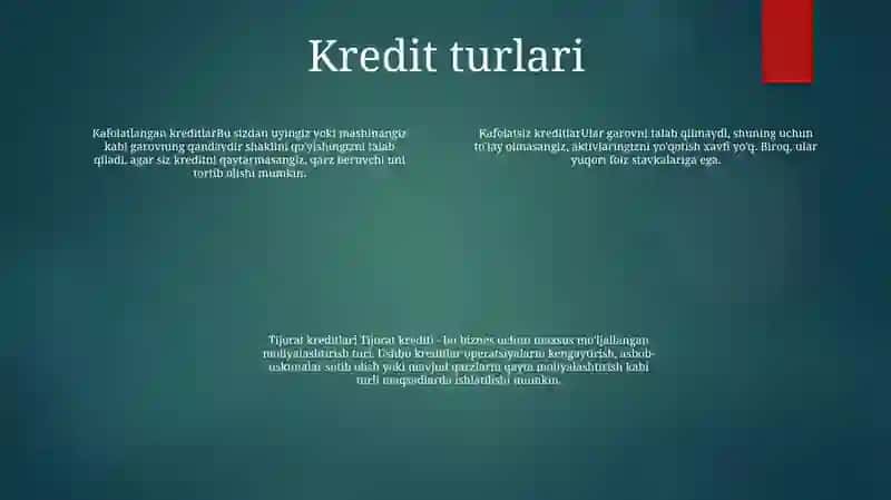 Pul Kredit Siyosati 3