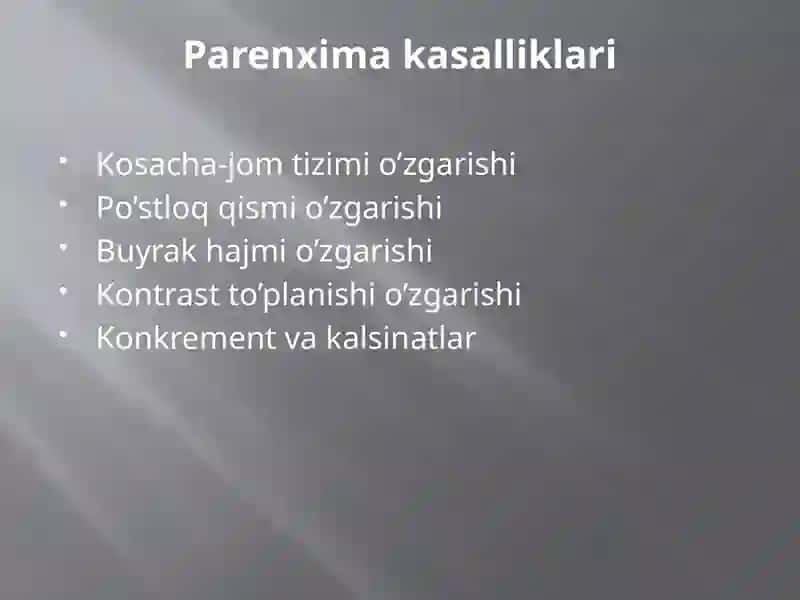 Buyrakning diffuz kasalliklari 3