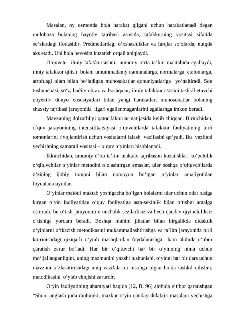 O‘QUVCHILARNING MANTIQIY FIKRLASH QOBILIYATLARINI RIVOJLANTIRISHDA DIDAKTIK O‘YINLARDAN FOYDALANISH METODIKASI 3