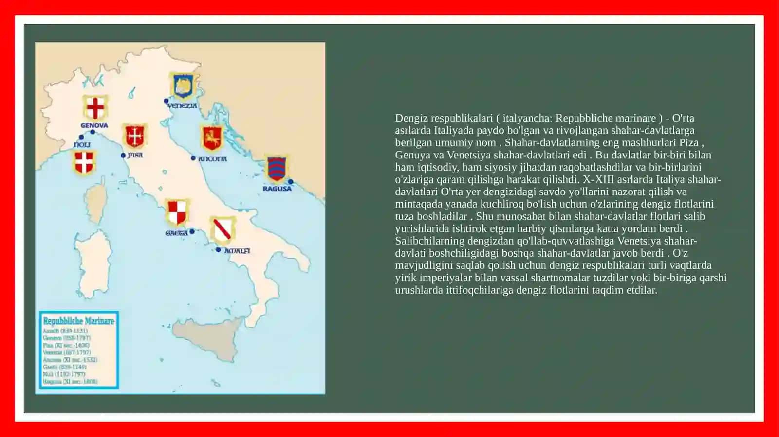 Italiya dengiz shahrlari bo'yicha ilmiy tadqiqotlar 3