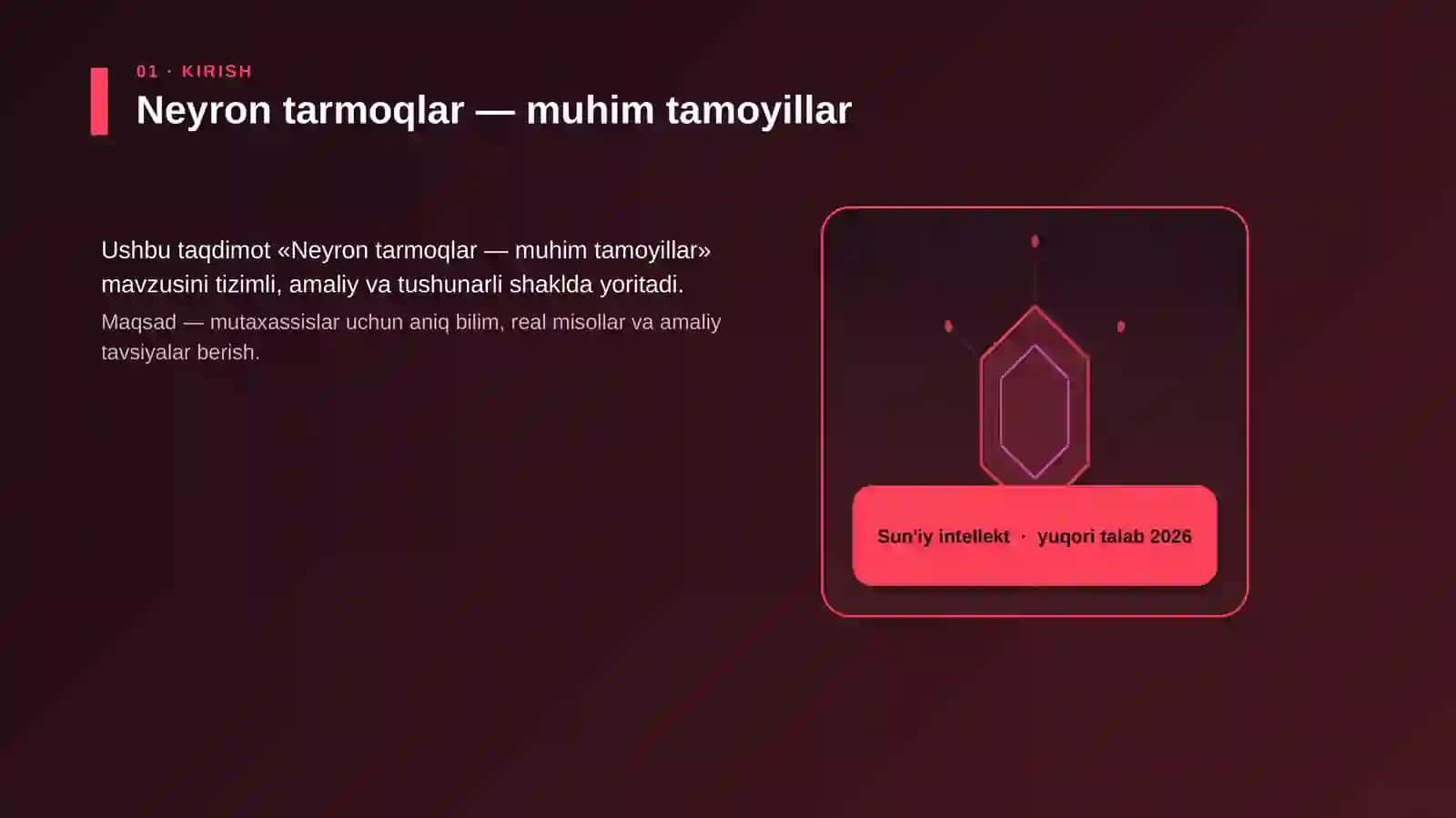 Neyron tarmoqlar — muhim tamoyillar 3