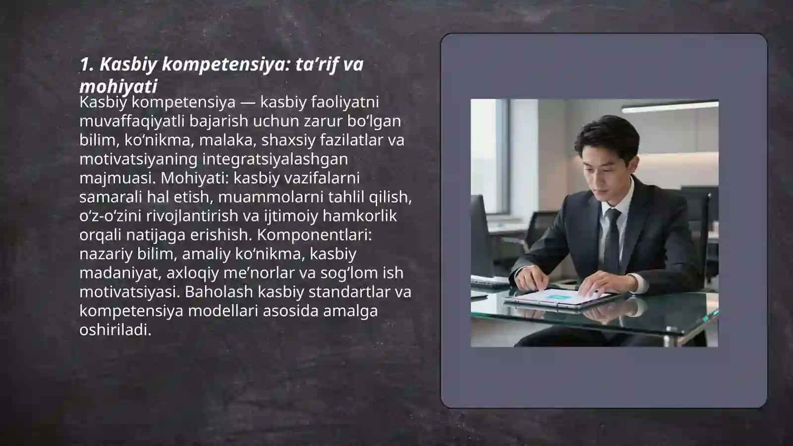 Kasbiy kompetensiya va unga nisbatan yondashuvlar 3