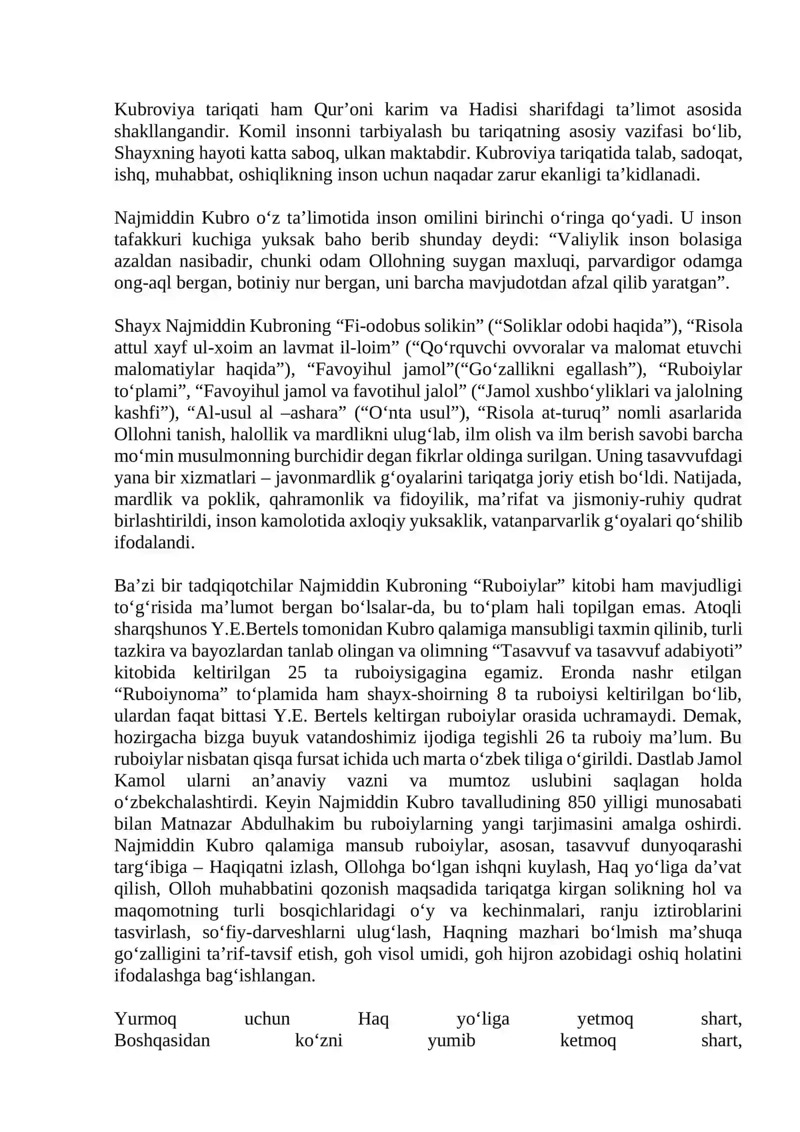 Najmiddin Kubro hayoti va ilmiy faoliyati 3