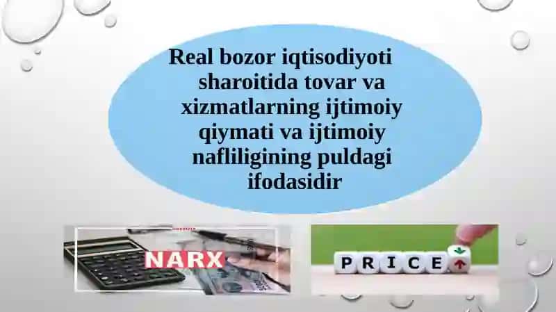 Narxning mohiyat va shakllanish xususiyati 3