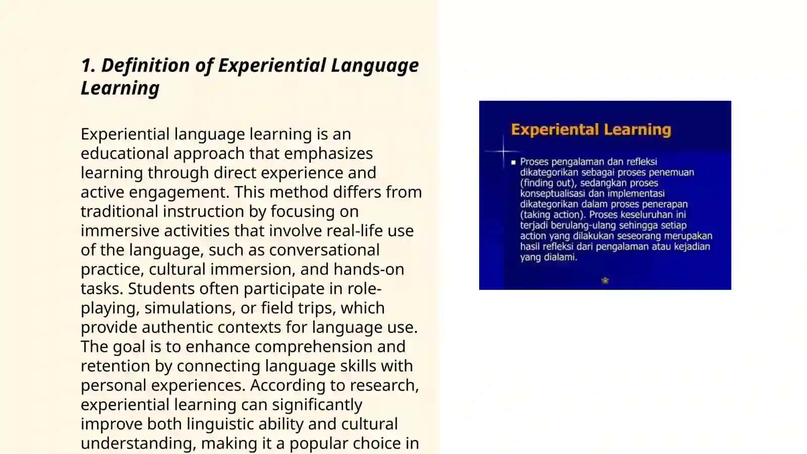 Experiental and Negotiated Language Learning Presentation 3