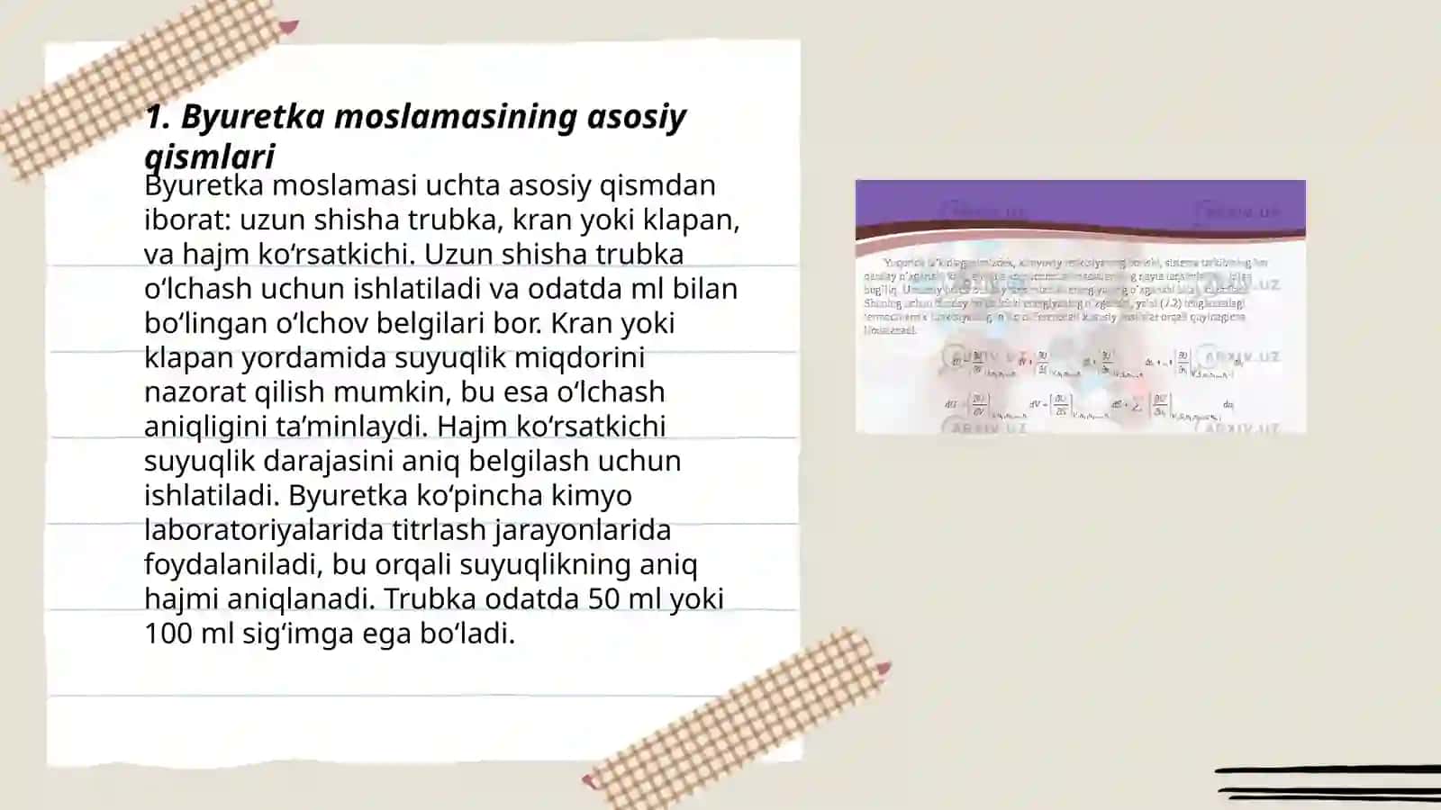 Byuretka moslamasi 3