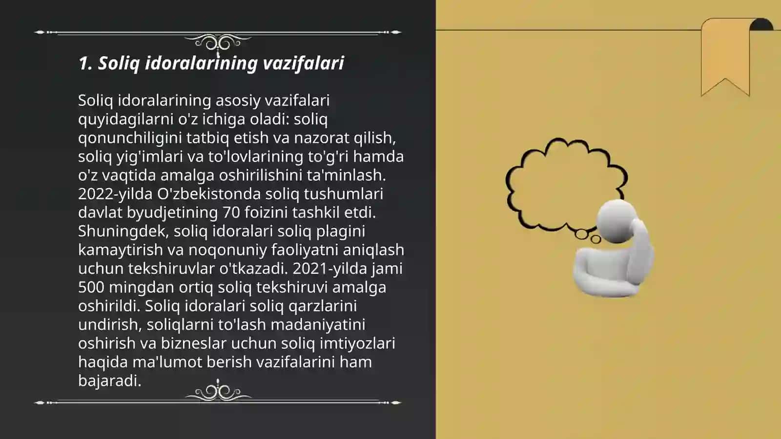Soliq idoralariga soliqlar va majburiy to'lovlar xisobining yuritilishi 3