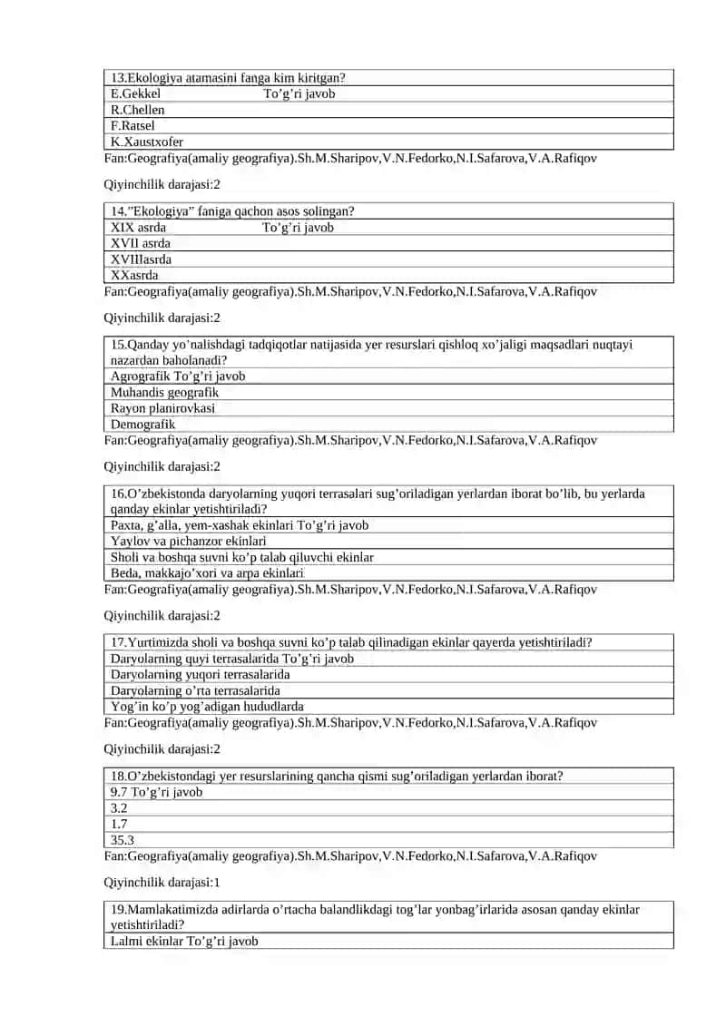 10-sinf Geografiya.Ichorak 3