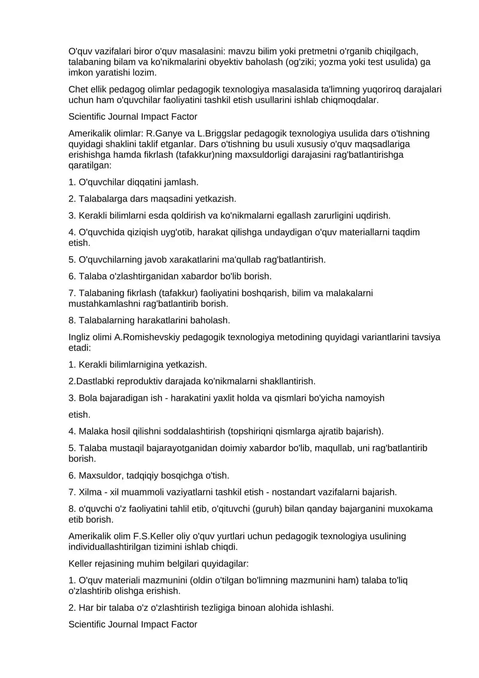 O'qituvchilar uchun pedagogik texnikalar 3