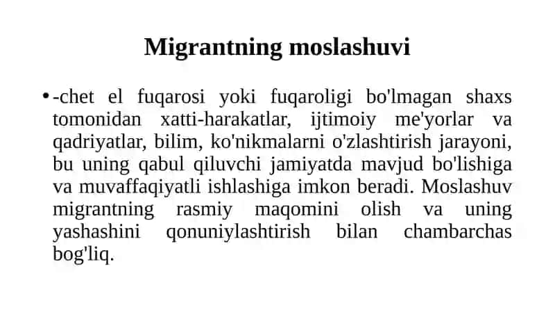 Mehnatmigrantlarining moslashuvi 3