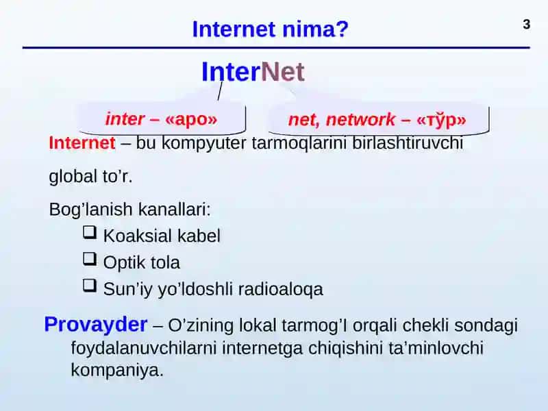 Kasbiy faoliyatda Internet texnologiyalarini qo‘llash 3