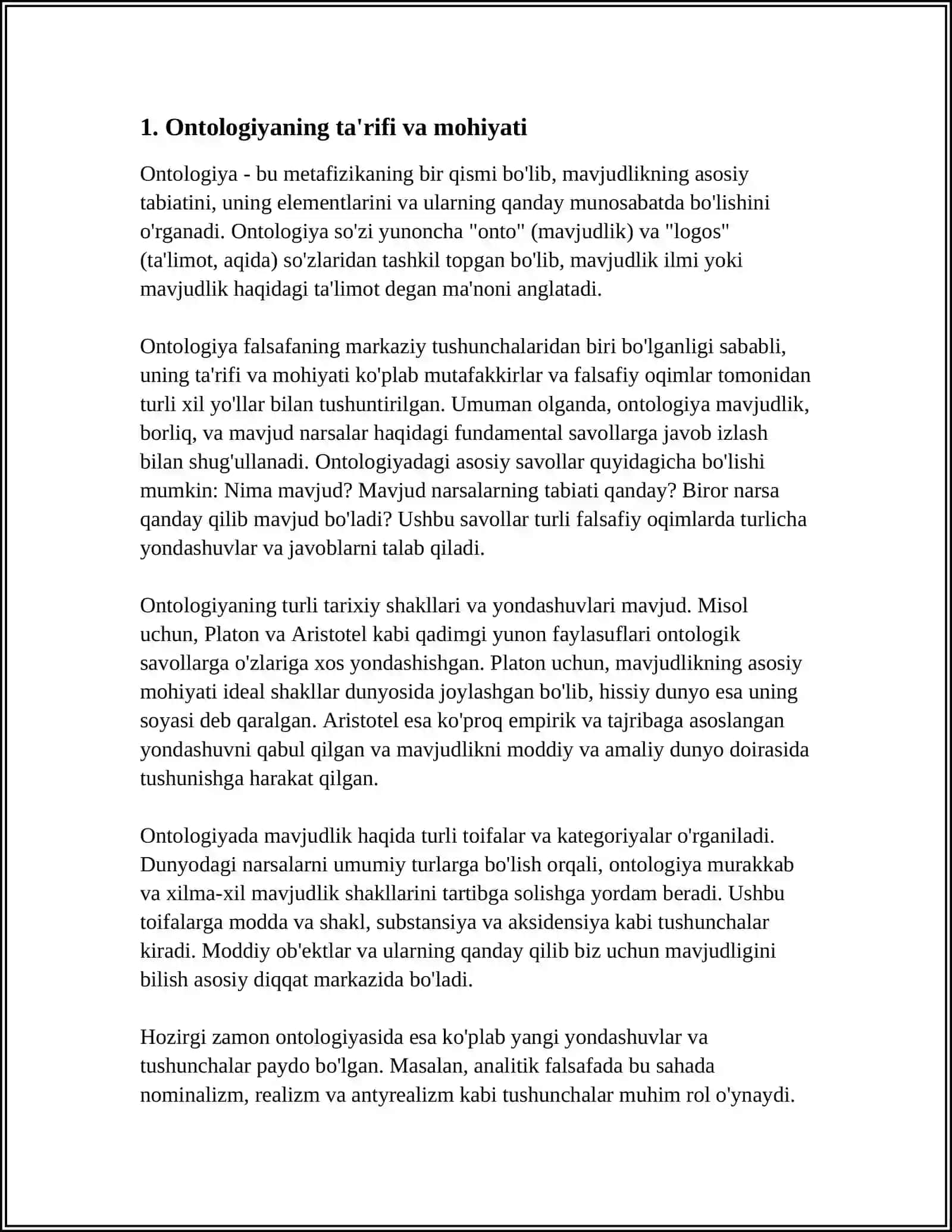 Ontologiyani tushunish 3