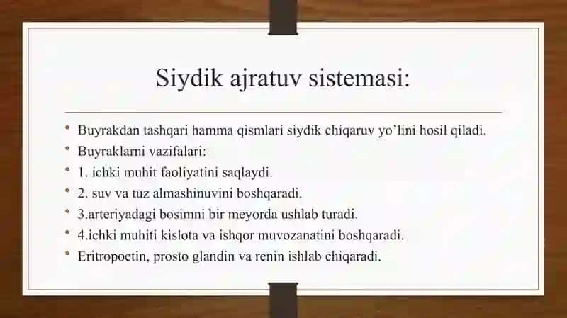 Gistalogiya Ayirish sistemasi 3