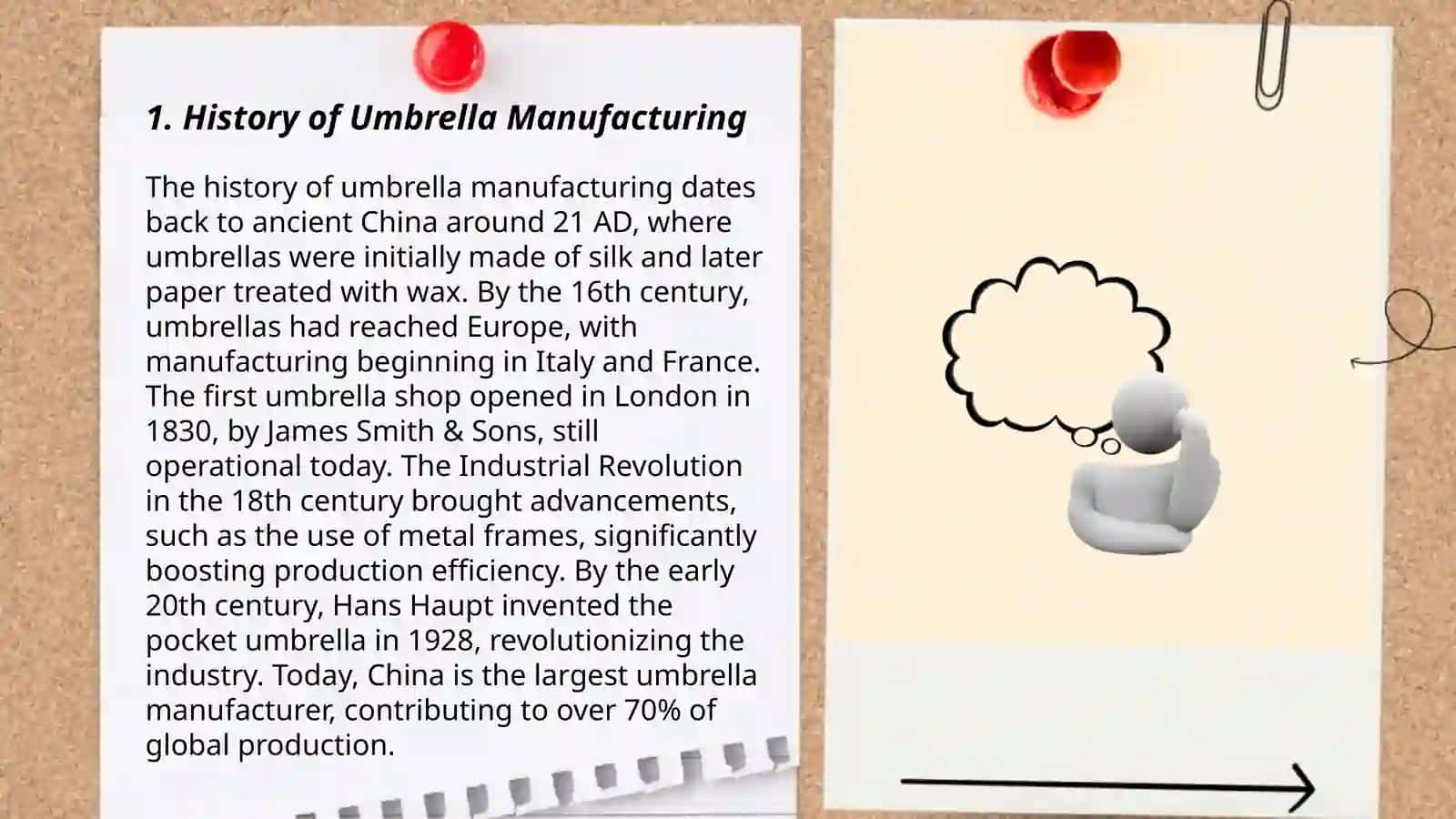 Manufacturing umbrellas 3