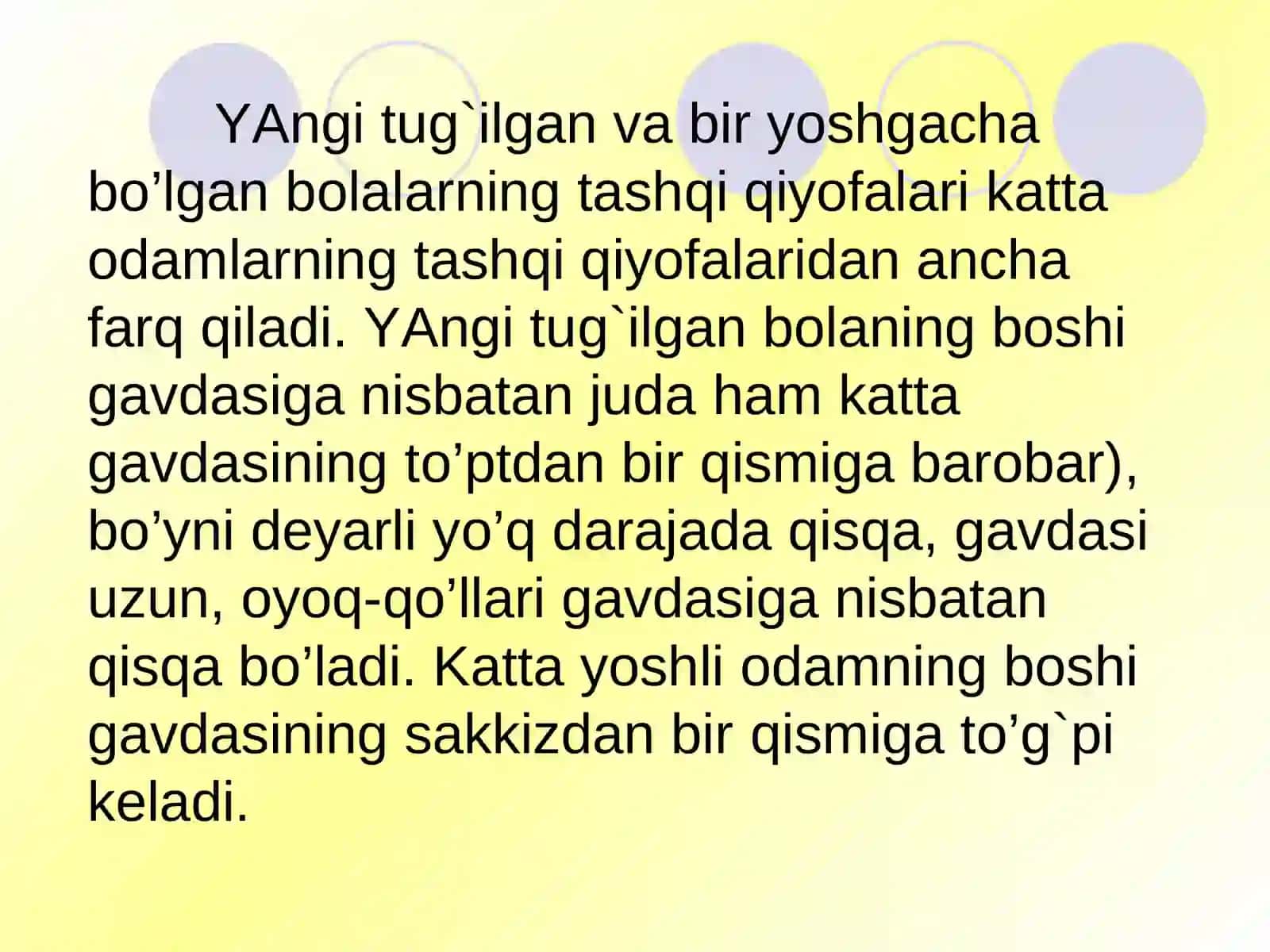 Go’daklik davri 3