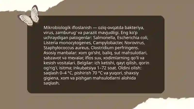 Oziq-ovqat xavfsizligi 3