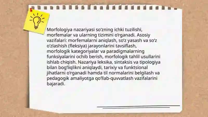 Grammatika va Morfologiya 3