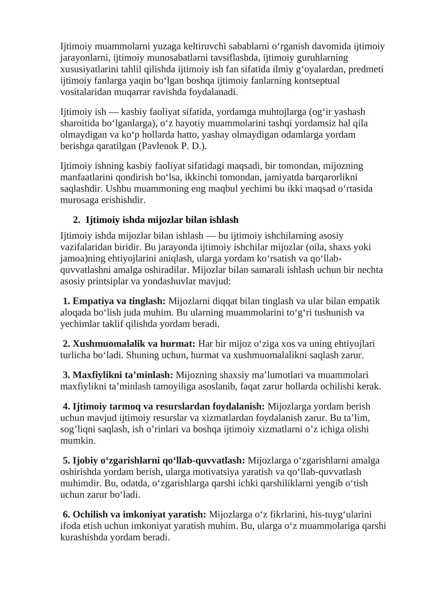 "Mijozni imkoniyatlar bilan ta’minlash yondashuvi (Empowerment)" 3