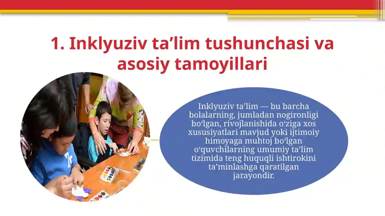 Inklyuziv taʼlimning tamoyillari va bosqichlari 3
