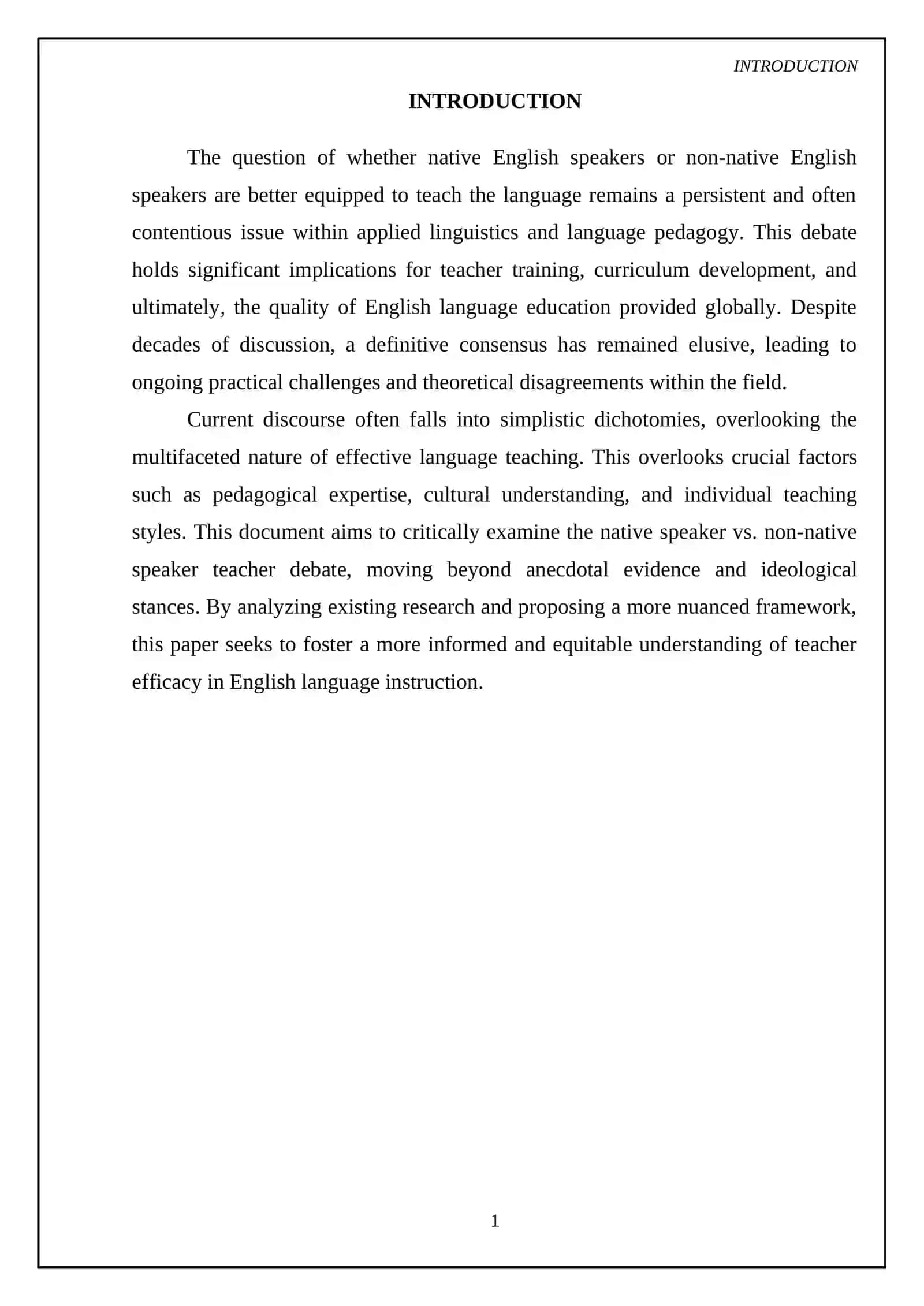 A critical look at the Native Speaker vs Non-native speaker teacher debate in methodology 3