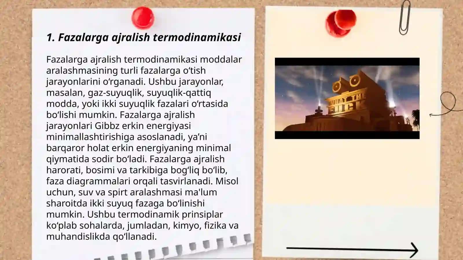 Fazalarga ajralish termodinamikasi 3