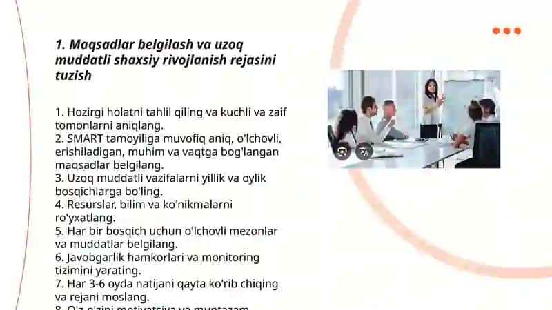 O'z-o'zini boshqarish va samaradorlik uchun javobgarlik 3
