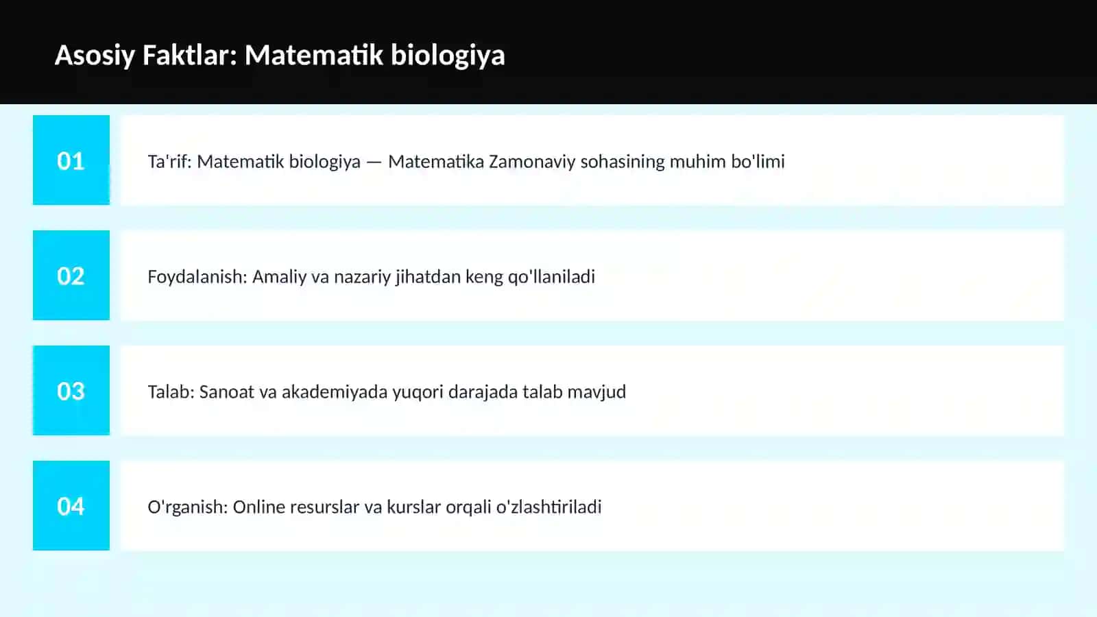 Matematik biologiya 3