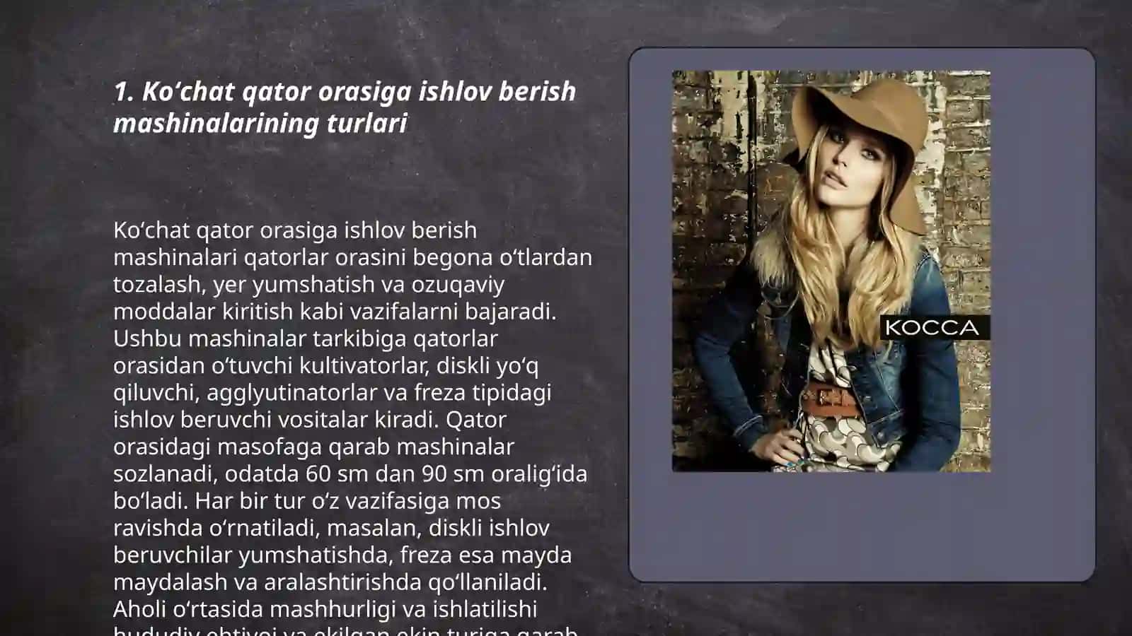 Koʻchat qator orasiga ishlov berish mashinalari 3