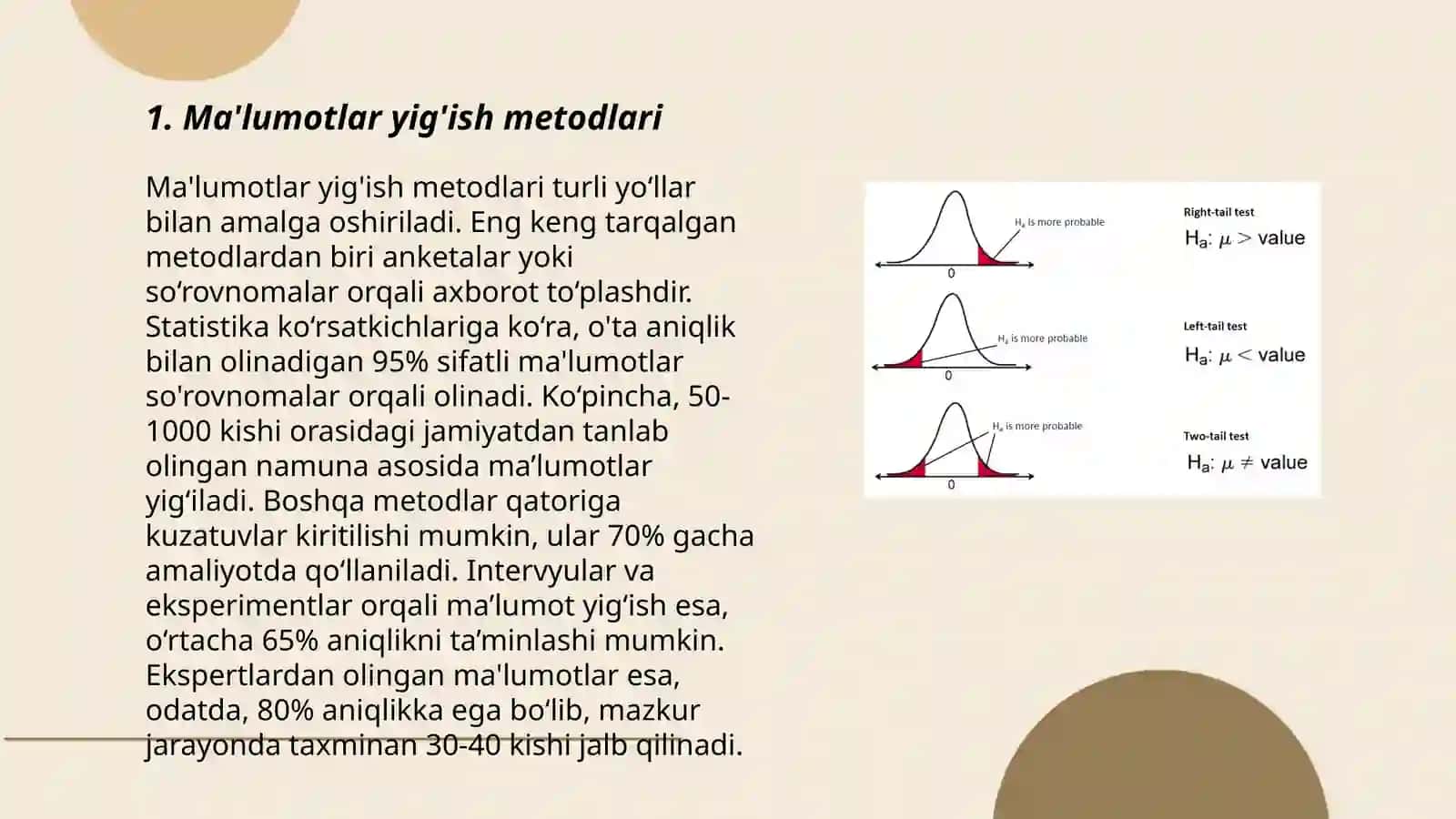 Òzaro boĝlanishlarni statistik òrganish 3