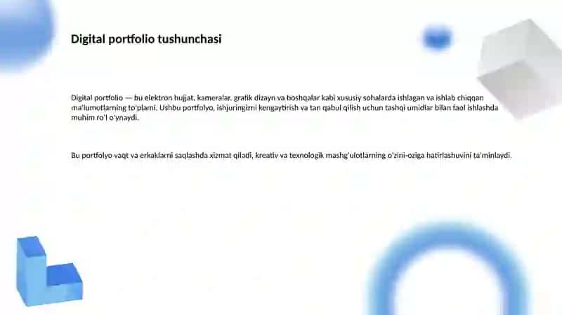 Digital Portfolio: O'z mutaxassisligi bo'yicha ishga kirish sirlari 3