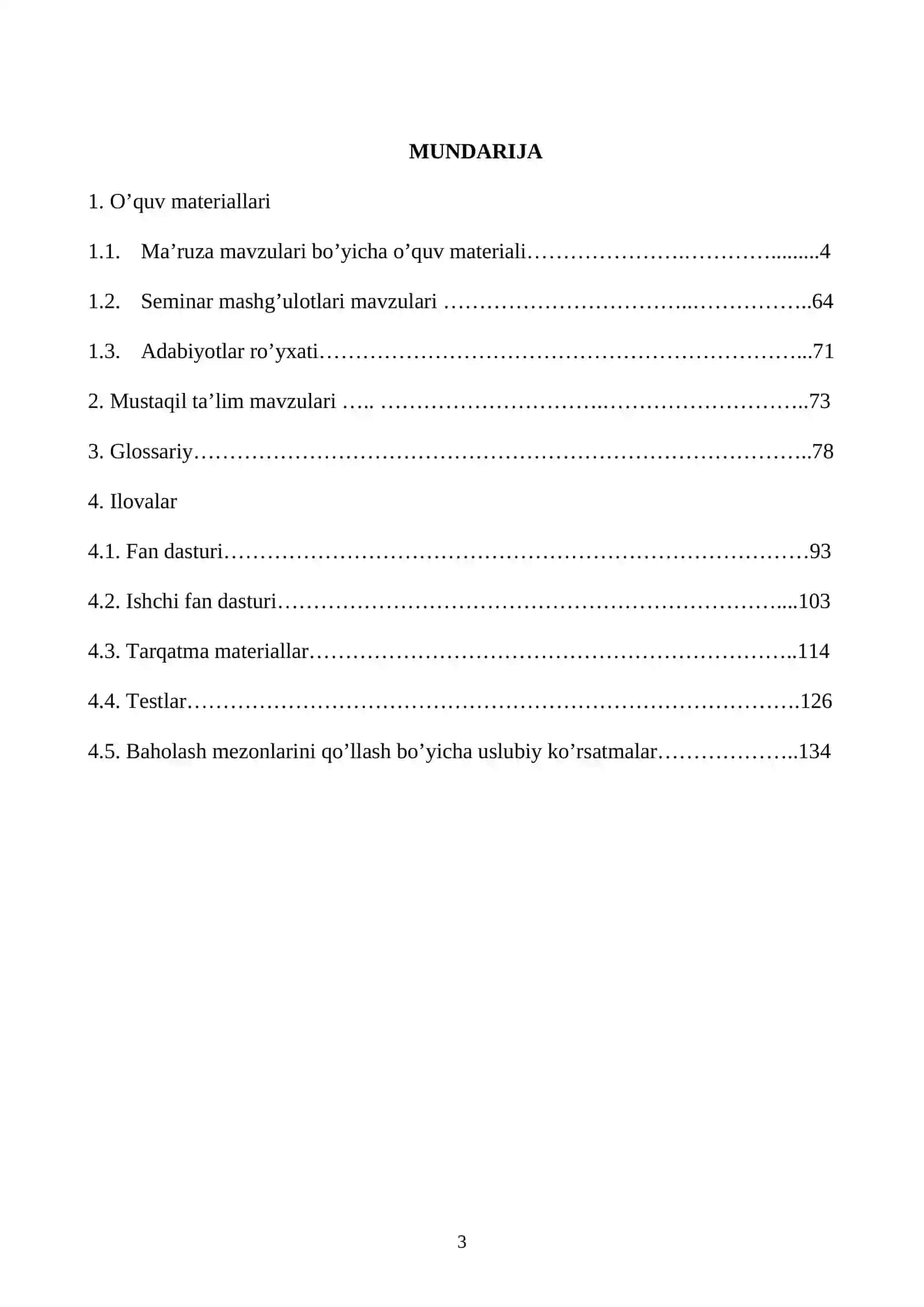 «ARXEOLOGIYA» FANIDAN O’QUV-USLUBIY MAJMUA 3