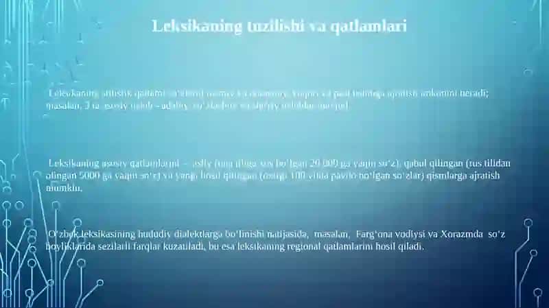 Leksikologiya va uning bo‘limlari 3