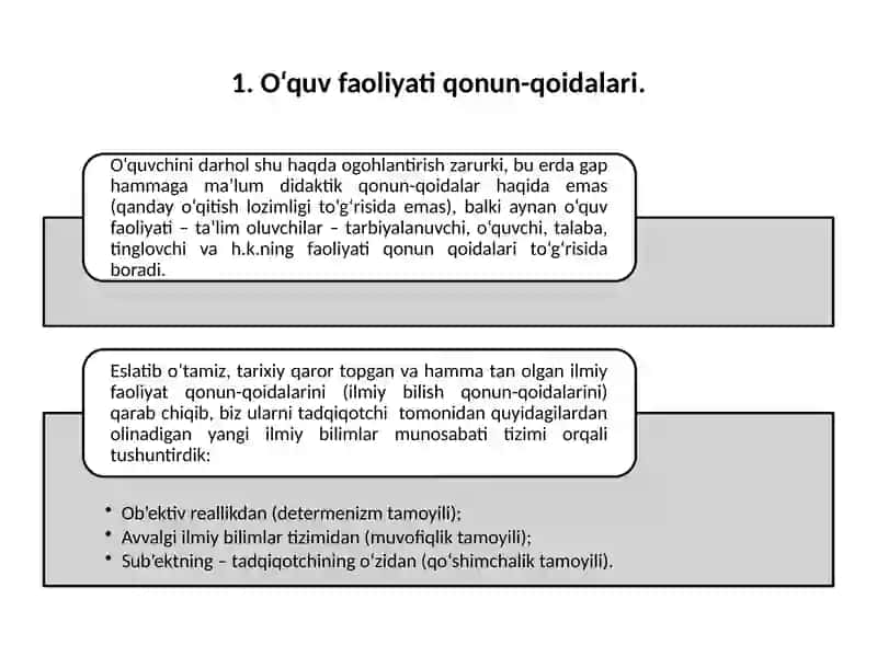 O’QUV FAOLIYATI QONUN-QOIDALARI 3