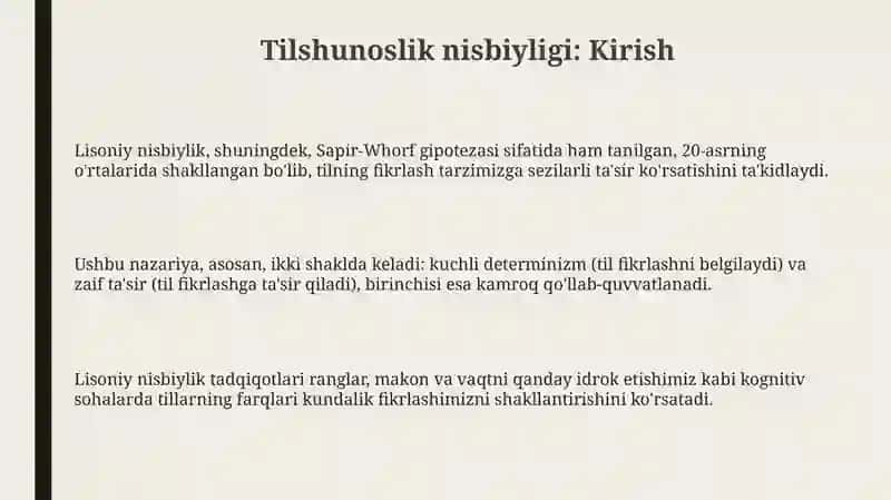 Lingvistik belgi nazariyasi 3