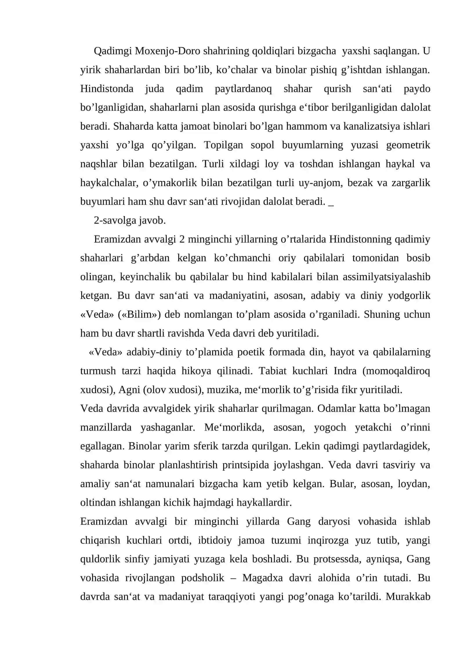 Eng Qadimgi Hindistonning madaniyati 3