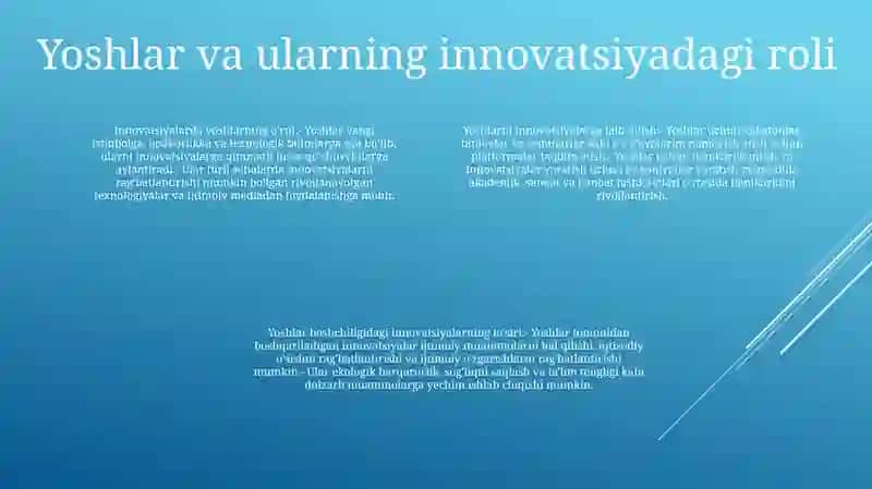 "Yoshlar-Innovatsion G'Oyalar Tashabbuskori" 3