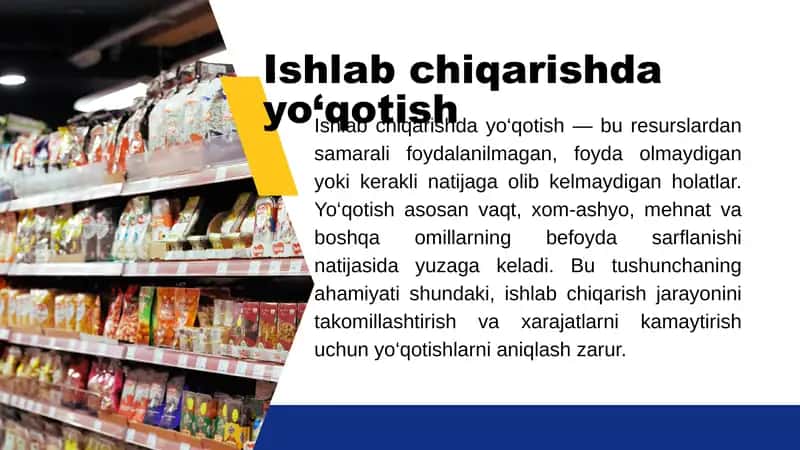 Ishlab chiqarishda xatoliklar 3