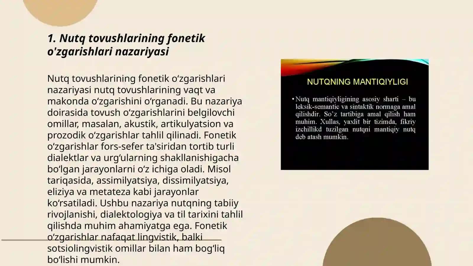 Nutq tovushlarining fonetik o'zgarishlari 3