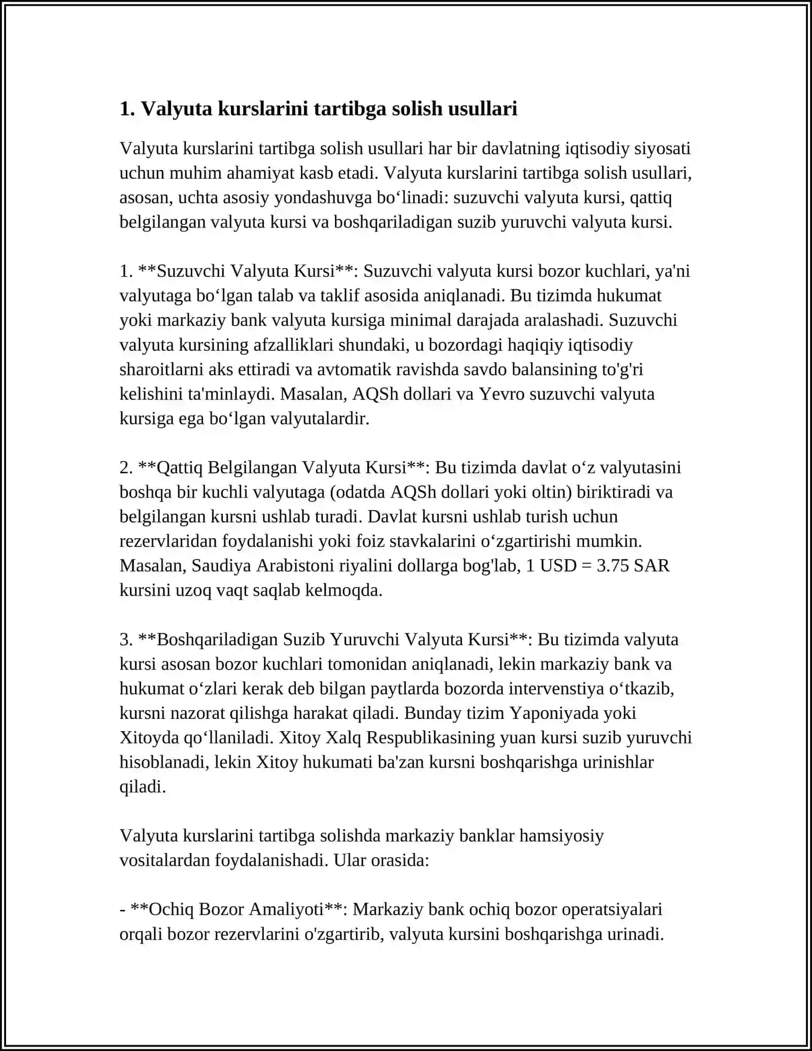 VALYUTANI TARTIBGA SOLISH 3