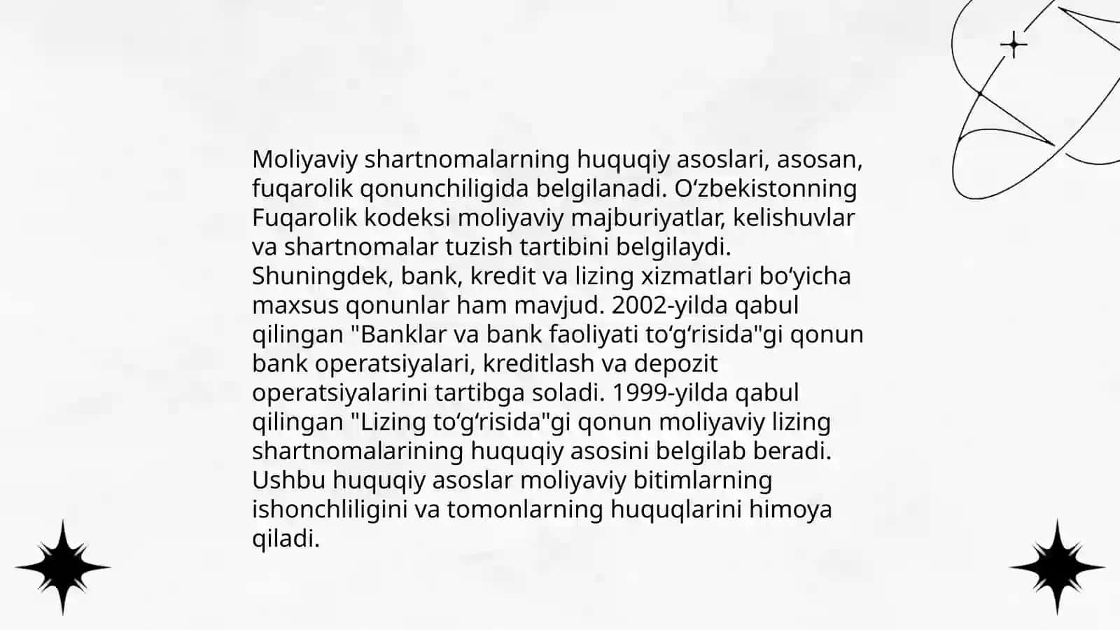 Moliyaviy huquqiy shartnomalar 3
