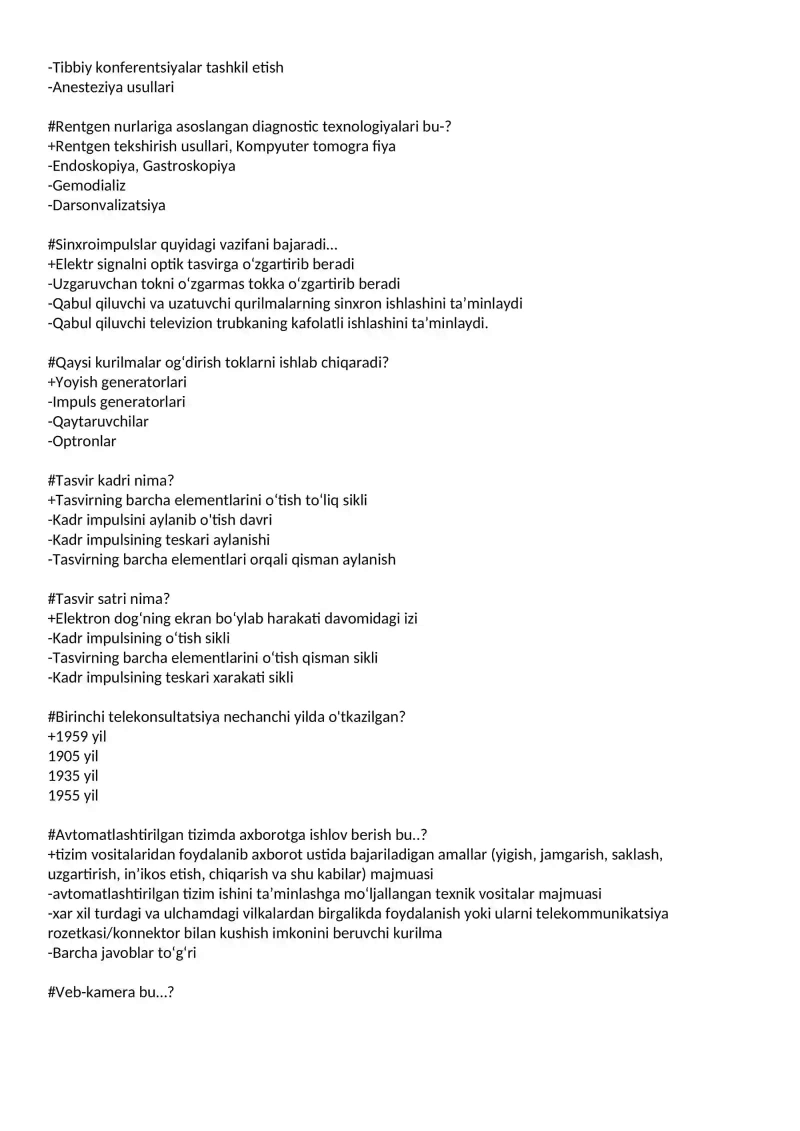 Tibbiy informatika 3