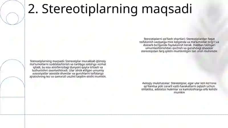Stereotiplardan Foydalanish Shartlari 3